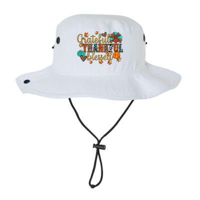 Grateful Thankful Blessed Thanksgiving Legacy Cool Fit Booney Bucket Hat