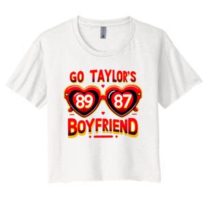 Go TaylorS Boyfriend Women's Crop Top Tee