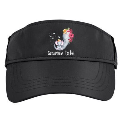 Grandma To Be Elephant Baby Shower For Floral Adult Drive Performance Visor
