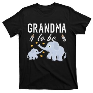 Grandma To Be Elephant Baby Shower Grandma Cute T-Shirt