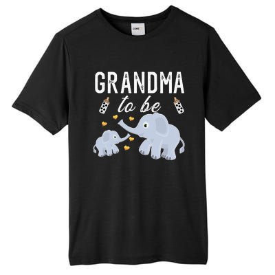 Grandma To Be Elephant Baby Shower Grandma Cute Tall Fusion ChromaSoft Performance T-Shirt