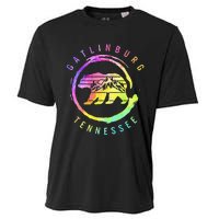 Gatlinburg Tennessee Bear Great Smoky Mountains Tie Dye Cooling Performance Crew T-Shirt