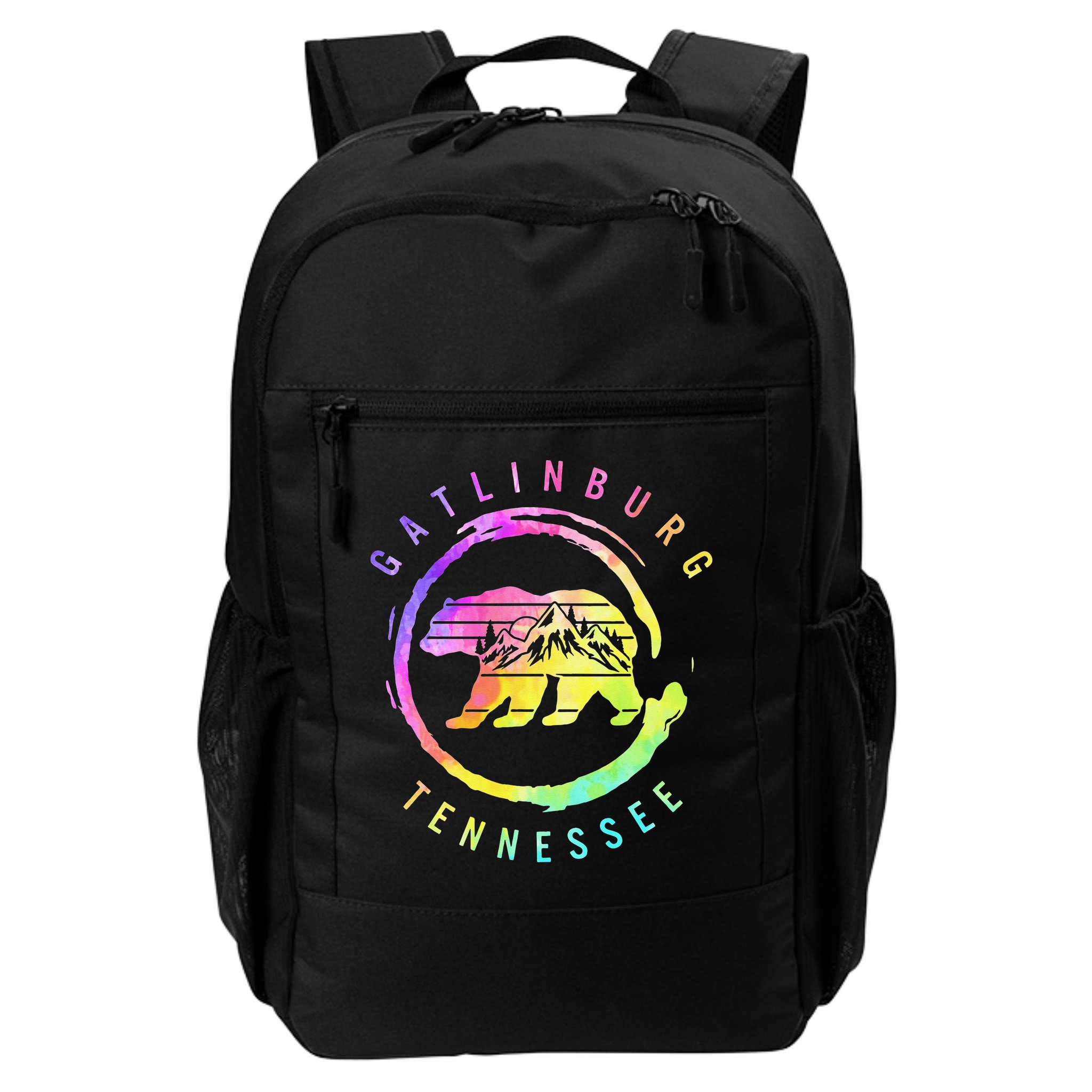 Gatlinburg Tennessee Bear Great Smoky Mountains Tie Dye Backpack