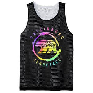 Gatlinburg Tennessee Bear Great Smoky Mountains Tie Dye Mesh Reversible Basketball Jersey Tank