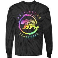 Gatlinburg Tennessee Bear Great Smoky Mountains Tie Dye Tie-Dye Long Sleeve Shirt