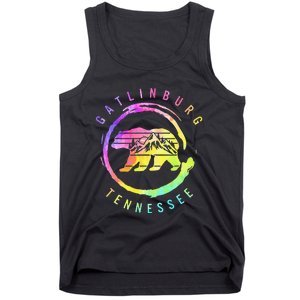 Gatlinburg Tennessee Bear Great Smoky Mountains Tie Dye Tank Top