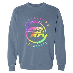 Gatlinburg Tennessee Bear Great Smoky Mountains Tie Dye Garment-Dyed Sweatshirt