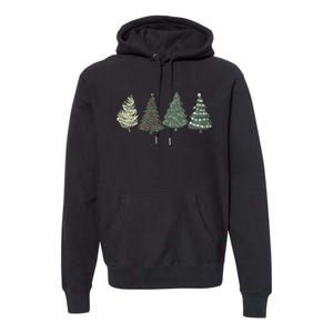 Green Tree Christmas Premium Hoodie