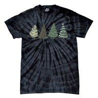 Green Tree Christmas Tie-Dye T-Shirt