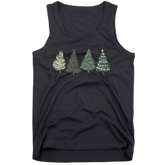 Green Tree Christmas Tank Top