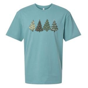 Green Tree Christmas Sueded Cloud Jersey T-Shirt