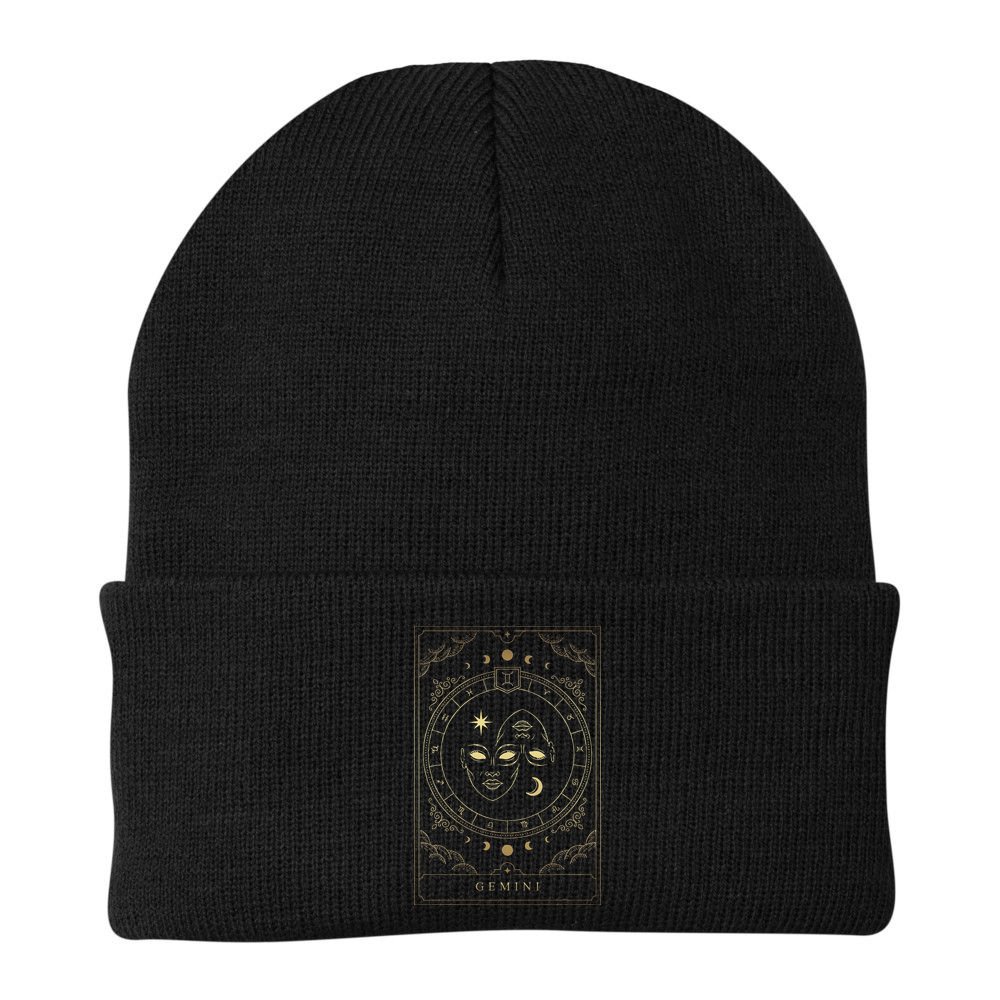 Gemini Tarot Card Zodiac Beanie