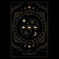 Gemini Tarot Card Zodiac 16 in Basic Backpack