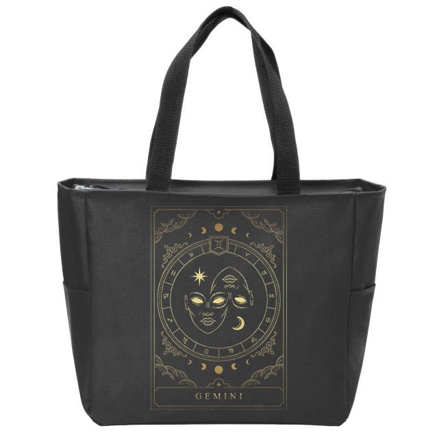 Gemini Tarot Card Zodiac Zip Tote Bag