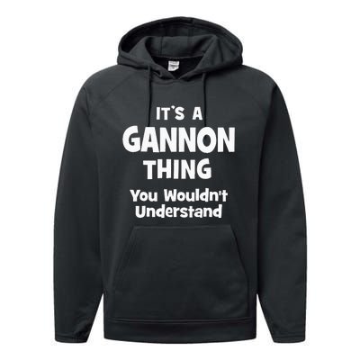 Gannon Thing College University Alumni Funny Performance Fleece Hoodie