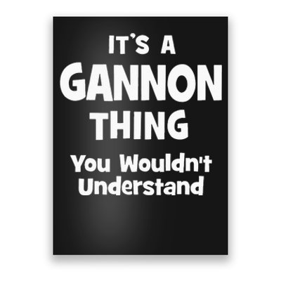 Gannon Thing College University Alumni Funny Poster