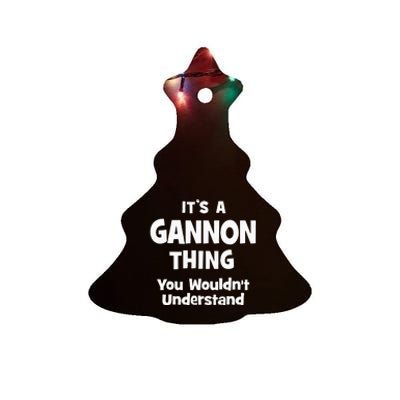 Gannon Thing College University Alumni Funny Ceramic Tree Ornament