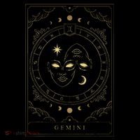 Gemini Tarot Card Zodiac T-Shirt