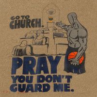 Go To Church Pray You Don't Guard Me Funny Tee For Men Women Cotton Canvas Backpack