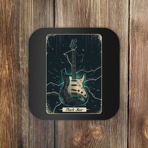 Guitar Tarot Card Musician Design Coaster