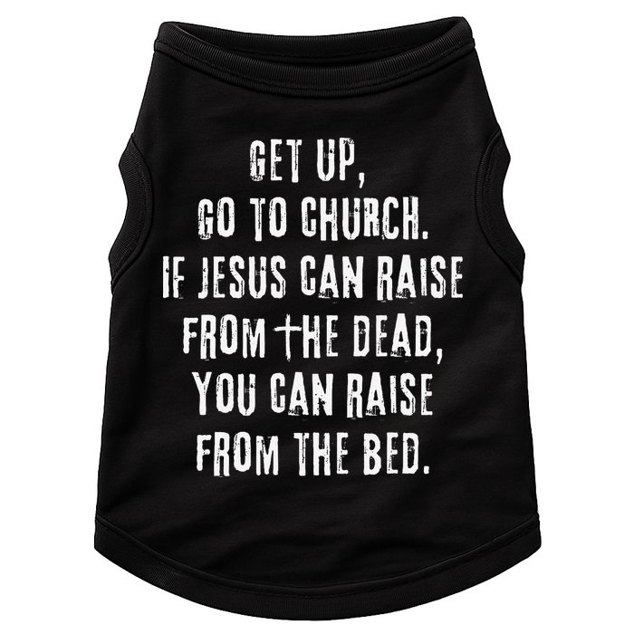 GO TO CHURCH Funny Christian Fellowship Doggie Tank