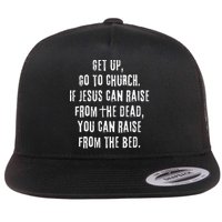 GO TO CHURCH Funny Christian Fellowship Flat Bill Trucker Hat