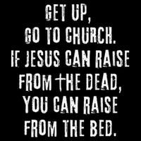 GO TO CHURCH Funny Christian Fellowship 16 in Basic Backpack