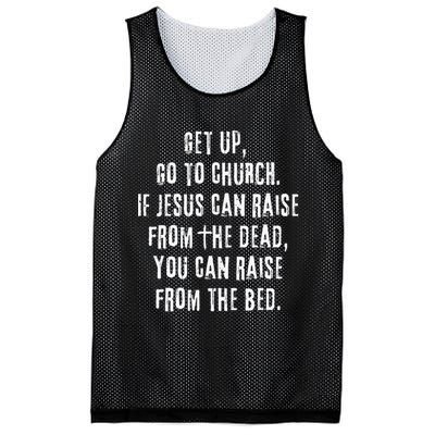 GO TO CHURCH Funny Christian Fellowship Mesh Reversible Basketball Jersey Tank