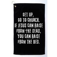 GO TO CHURCH Funny Christian Fellowship Golf Towel