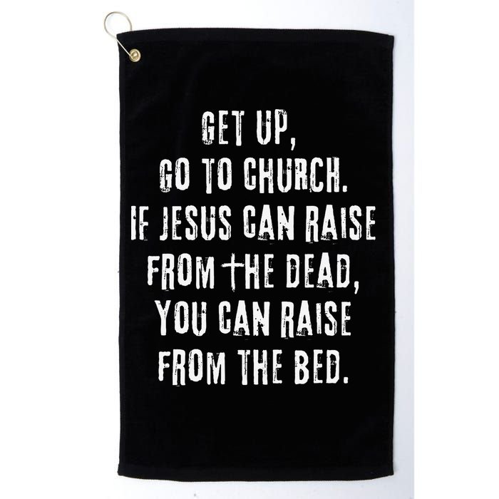 GO TO CHURCH Funny Christian Fellowship Golf Towel