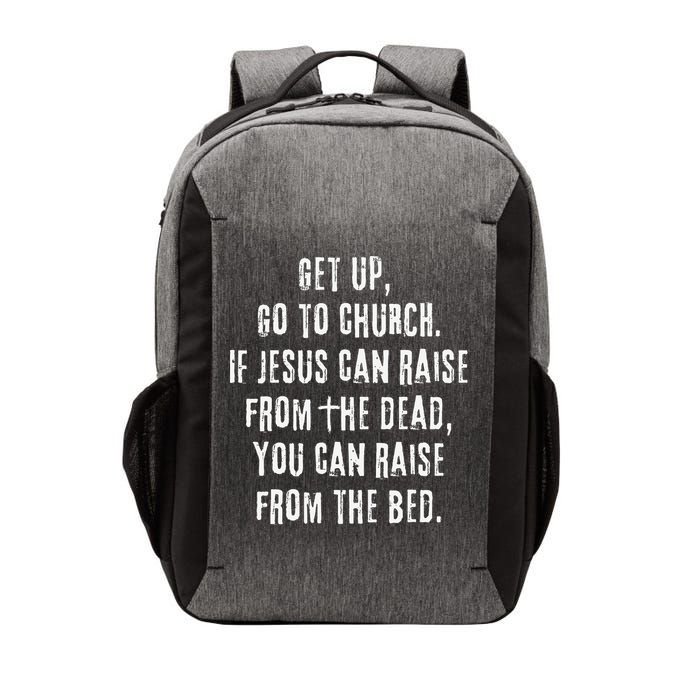 GO TO CHURCH Funny Christian Fellowship Vector Backpack