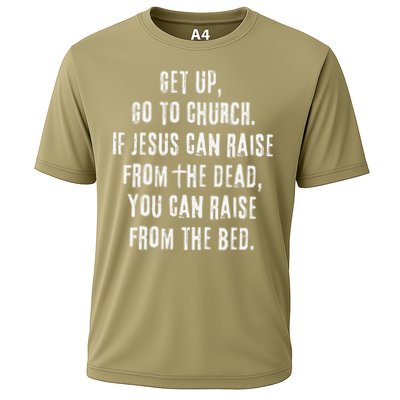 GO TO CHURCH Funny Christian Fellowship Cooling Performance Crew T-Shirt