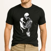Grab This Cute Skeleton Holding Cat Gift For Your Cat Gift Cooling Performance Crew T-Shirt
