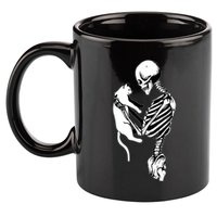 Grab This Cute Skeleton Holding Cat Gift For Your Cat Gift 11oz C Handle Ceramic Mug