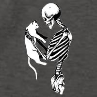 Grab This Cute Skeleton Holding Cat Gift For Your Cat Gift Vector Backpack