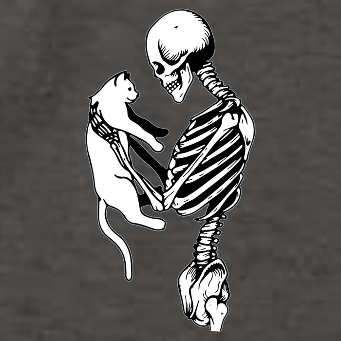 Grab This Cute Skeleton Holding Cat Gift For Your Cat Gift Vector Backpack