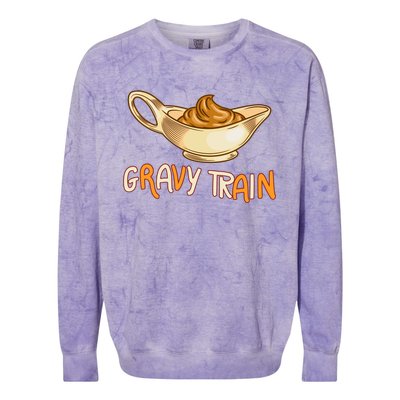 Gravy Train Chicken Gravy Funny Gift Colorblast Crewneck Sweatshirt