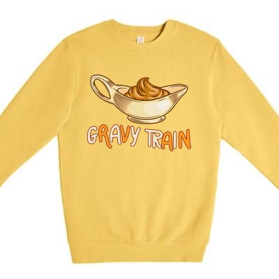 Gravy Train Chicken Gravy Funny Gift Premium Crewneck Sweatshirt