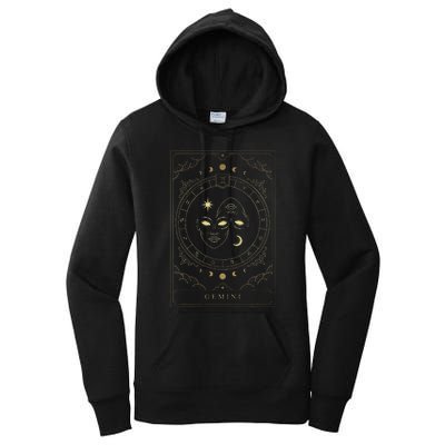 Gemini Tarot Card Zodiac Women's Pullover Hoodie