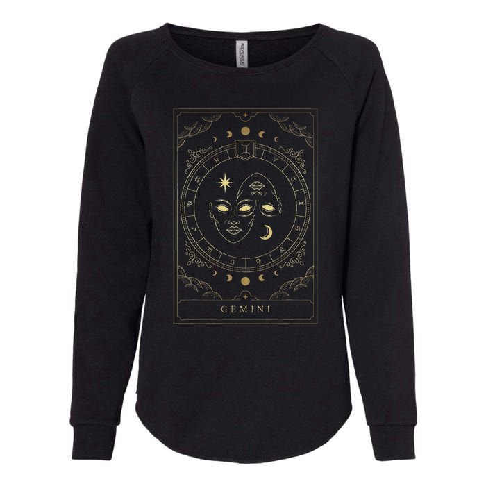 Gemini Tarot Card Zodiac Womens California Wash Sweatshirt