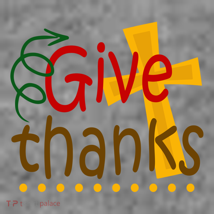 Give Thanks Cross Thanksgiving 7-Panel Snapback Hat