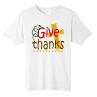 Give Thanks Cross Thanksgiving Tall Fusion ChromaSoft Performance T-Shirt