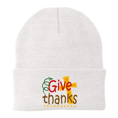 Give Thanks Cross Thanksgiving Beanie
