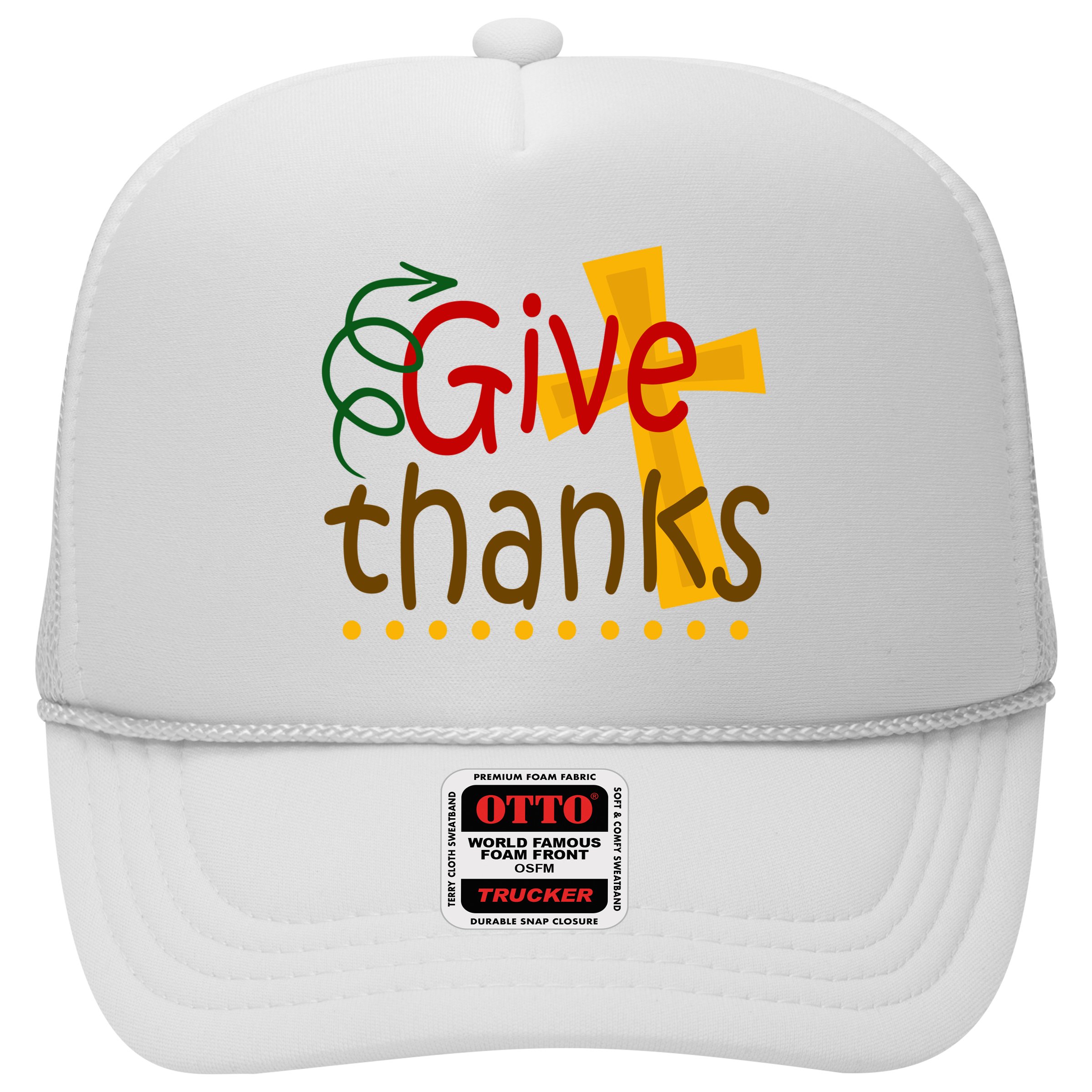 Give Thanks Cross Thanksgiving Hat
