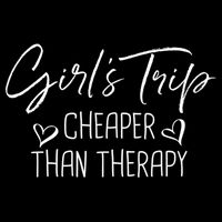 Girls Trip Cheaper Than A Therapy Funny Bachelorette Gift Backpack