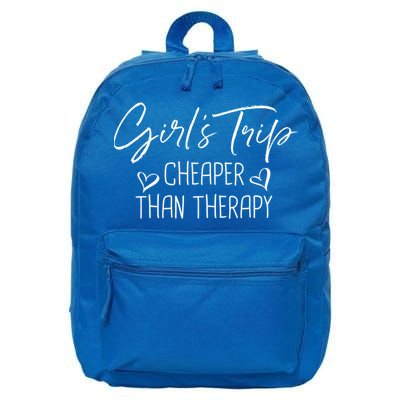 Girls Trip Cheaper Than A Therapy Funny Bachelorette Gift 16 in Basic Backpack