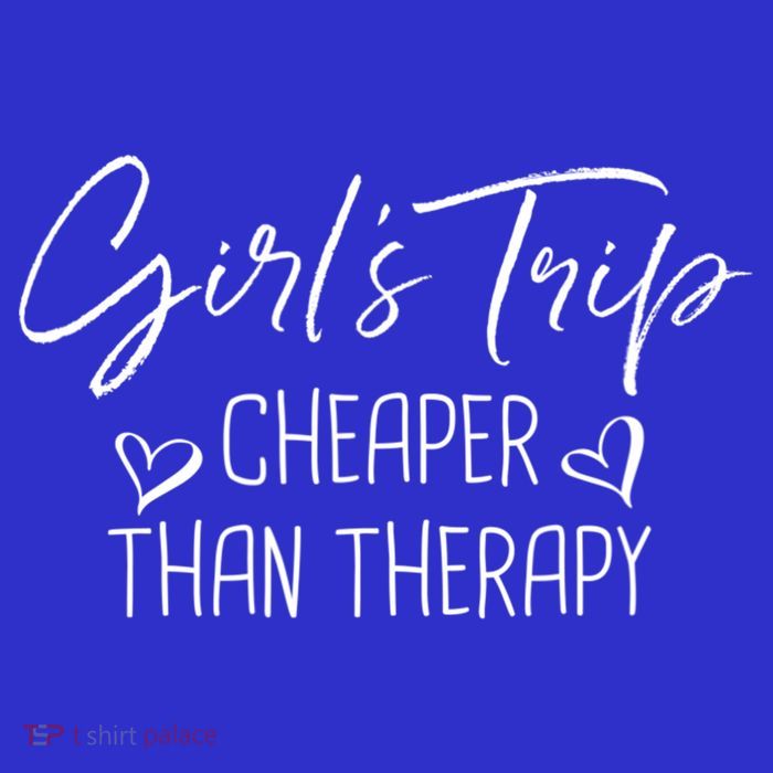 Girls Trip Cheaper Than A Therapy Funny Bachelorette Gift Kids T-Shirt