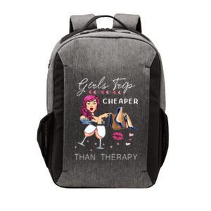 Girls Trip Cheaper Than A Therapy Funny Wine Party Gift Vector Backpack