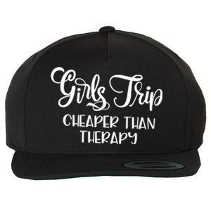 Girls Trip Cheapers Than Therapy Hello Summer Vacation Beach Cool Gift Wool Snapback Cap