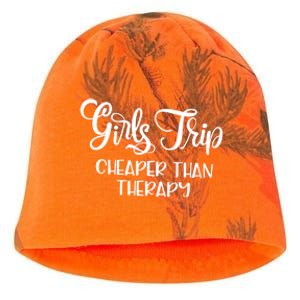 Girls Trip Cheapers Than Therapy Hello Summer Vacation Beach Cool Gift Kati - Camo Knit Beanie